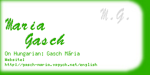 maria gasch business card